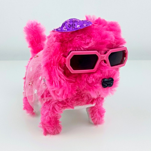 Pink walking barking - barking, dog