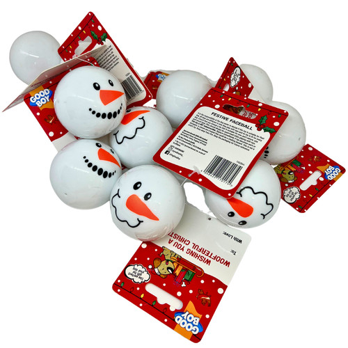Good boy snowman faceballs - good,