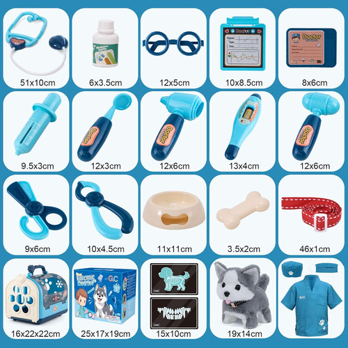 22pcs doctors vet set - doctors,