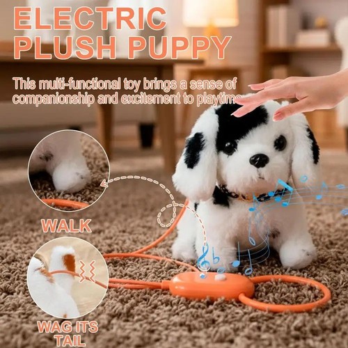 Barking walking plush dog - barking,
