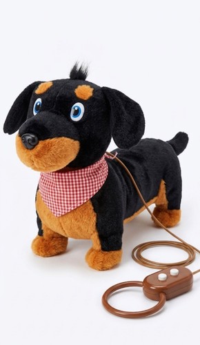 Animated walking dachshund dog - walking,