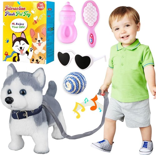 Husky walking and barking - husky,
